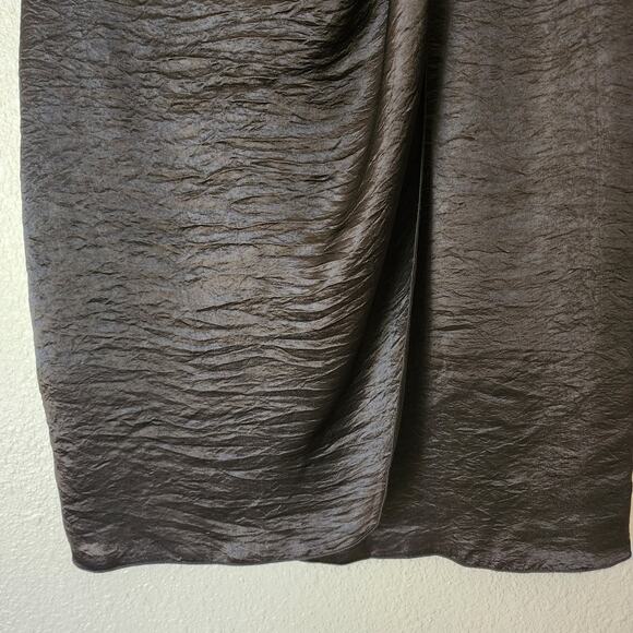 Banana Republic BR Monogram Textured Drape Detail Little Black Dress - Picture 4 of 7